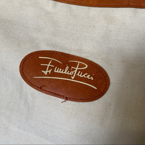 Emilio Pucci Vintage Book Bag Canvas Tote - Picture 2 of 9